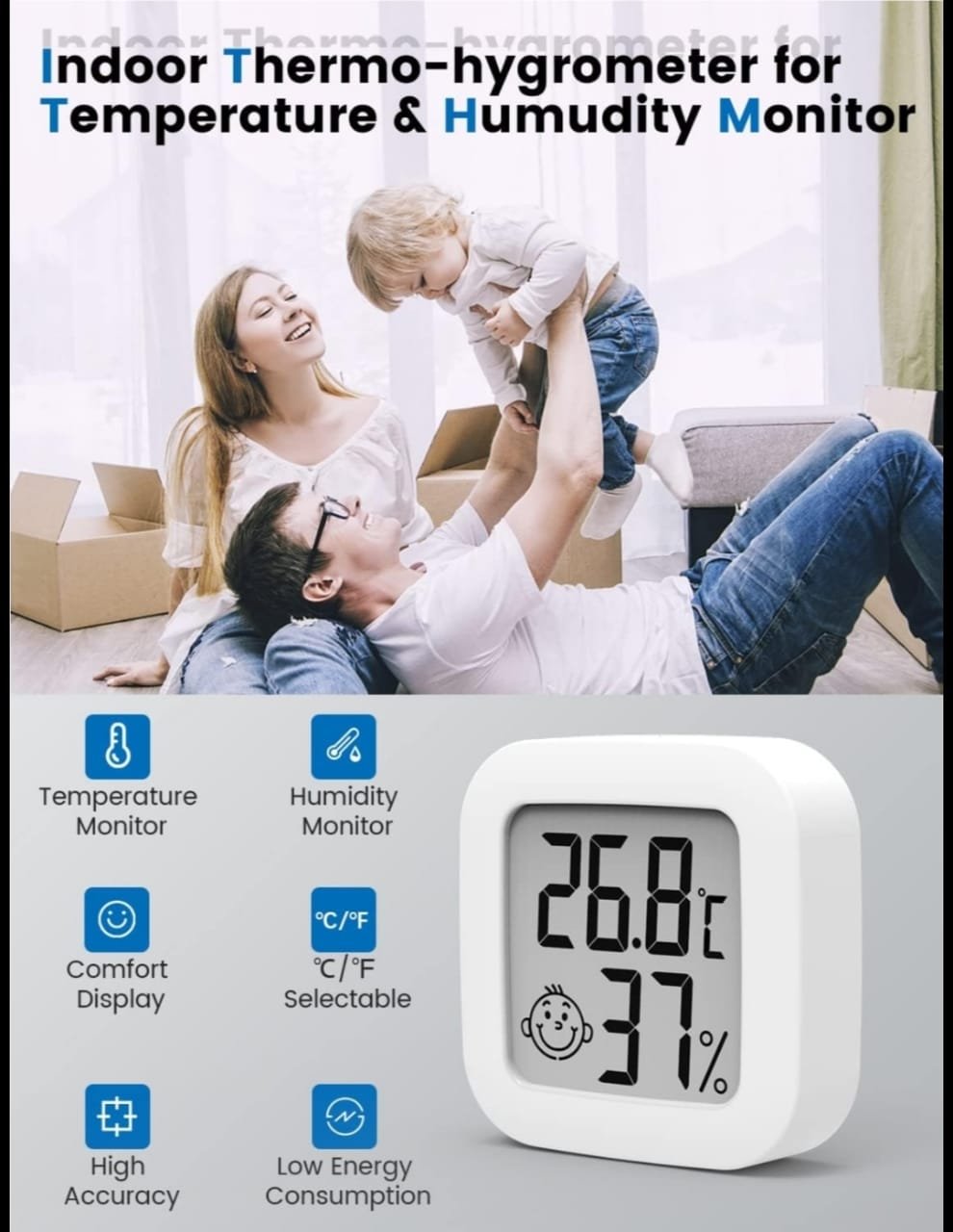 مقياس الحرارة والرطوبة - الصورة 2
